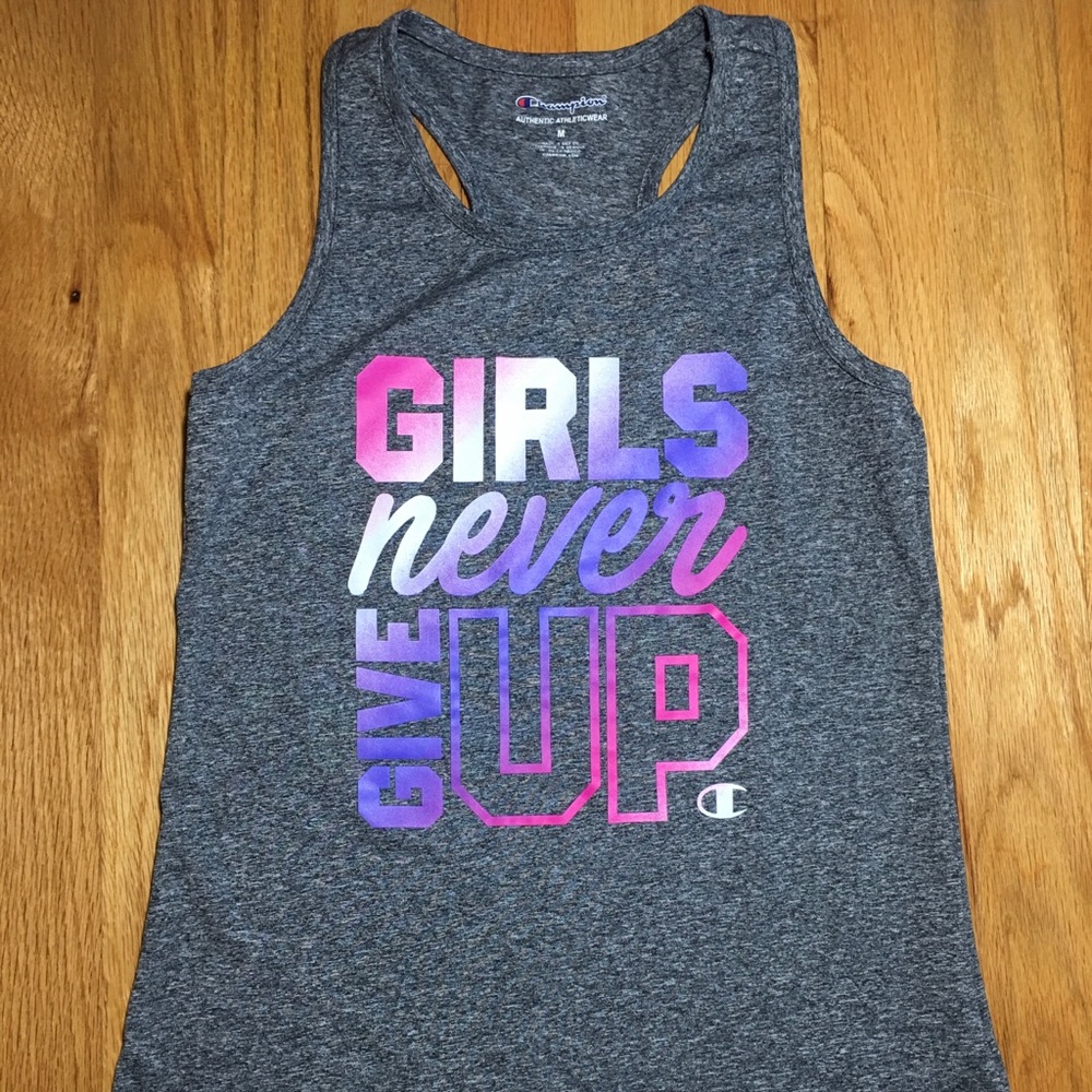 Girls medium champion tank top